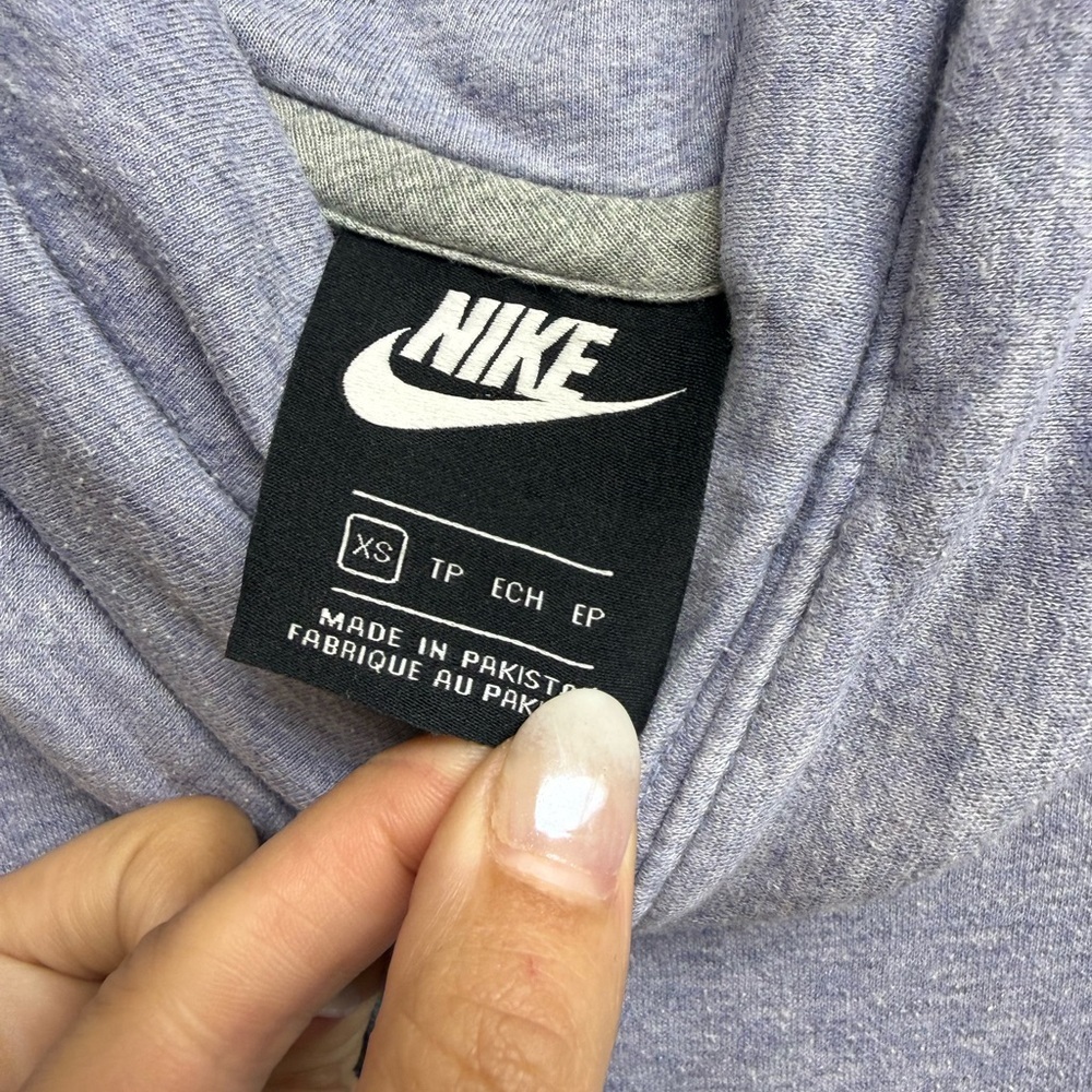 Nike Light Purple Pullover Hoodie with Logo - Picture 2 of 4